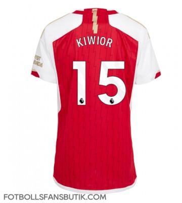 Arsenal Jakub Kiwior #15 Replika Hemmatröja Damer 2023-24 Kortärmad